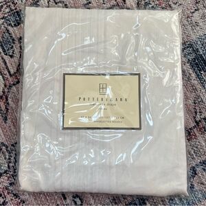 NWT Pottery Barn Marquesa Drape White Sheer Light Filtering Curtain 42 x 84